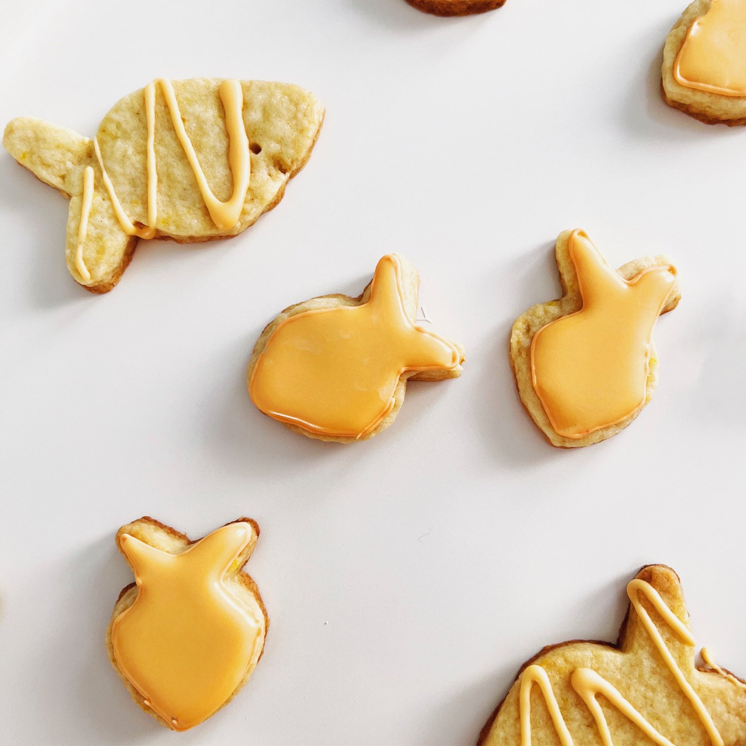 finished orange goldfish sugar cookies
