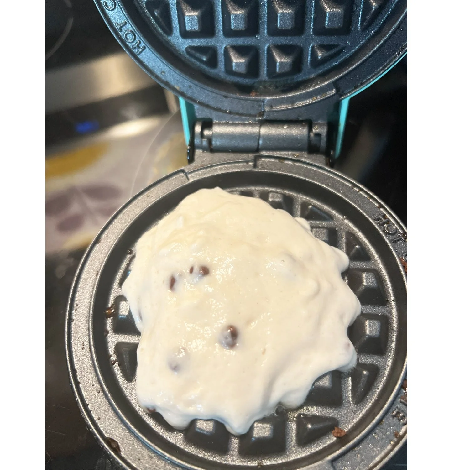 in the mini waffle maker