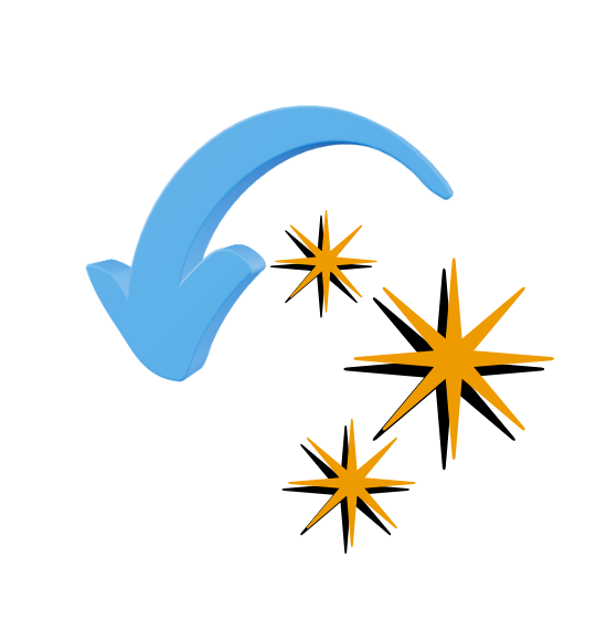 blue arrow pointing toward mini hot chocolate waffles