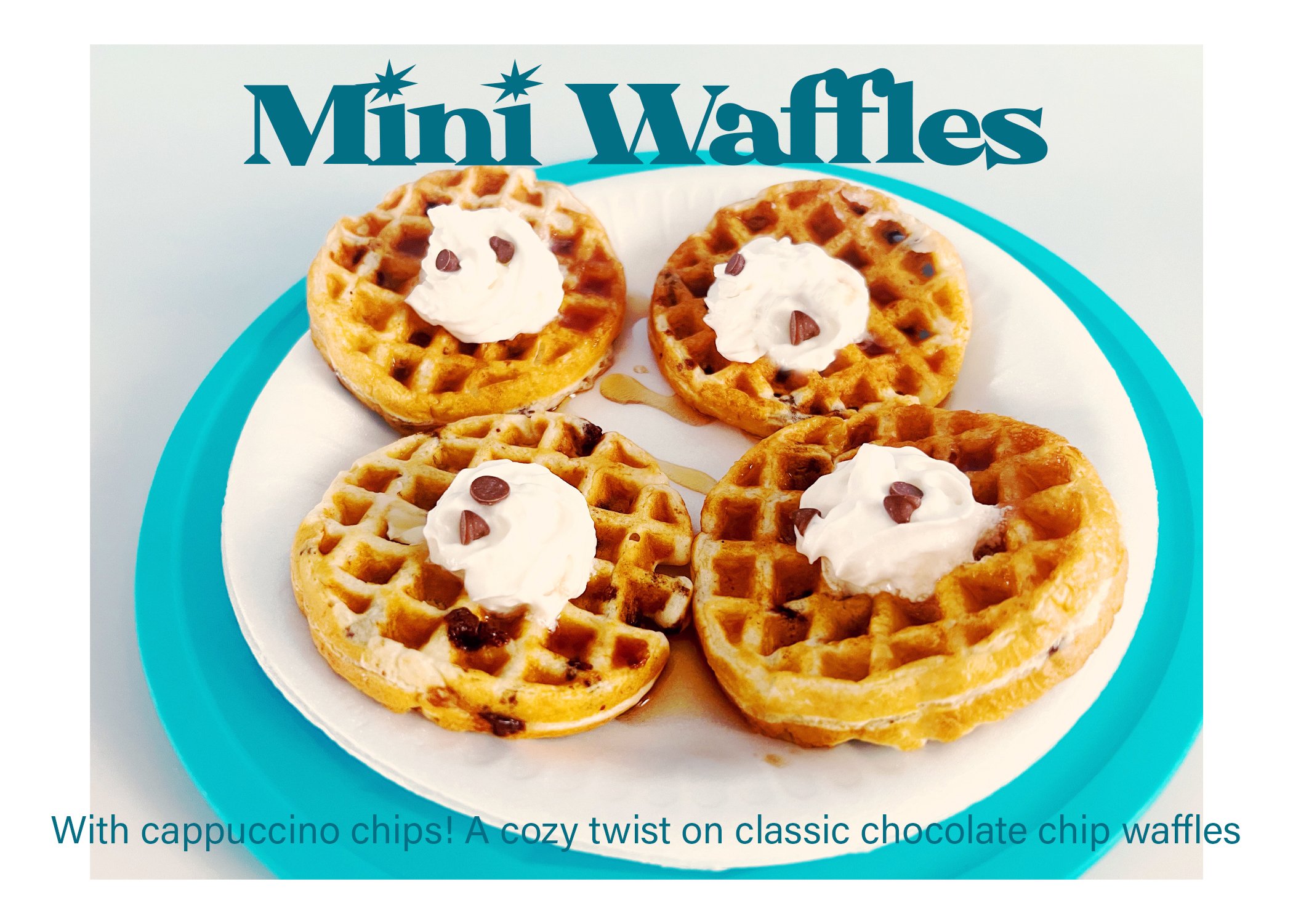 Mini Waffles with Cappuccino Chips