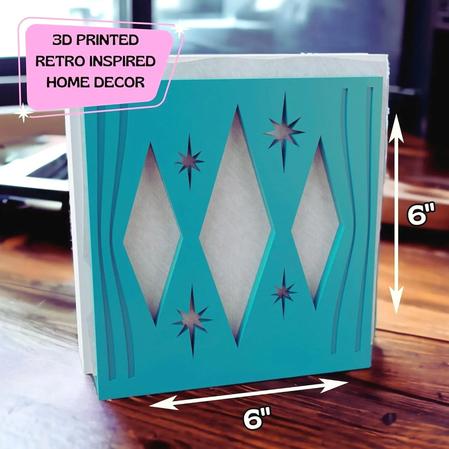 mid century blue napkin holder