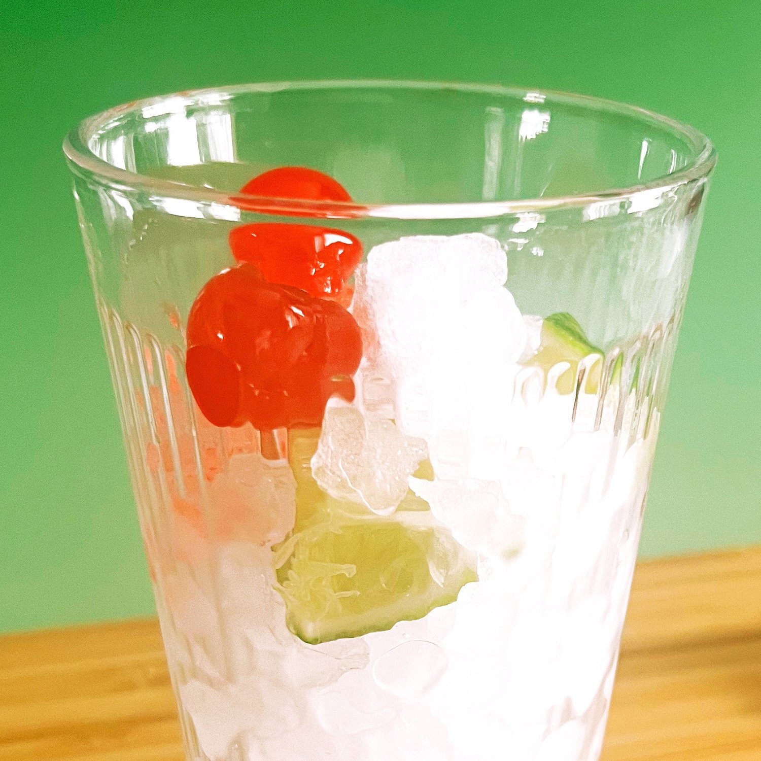glass with ice