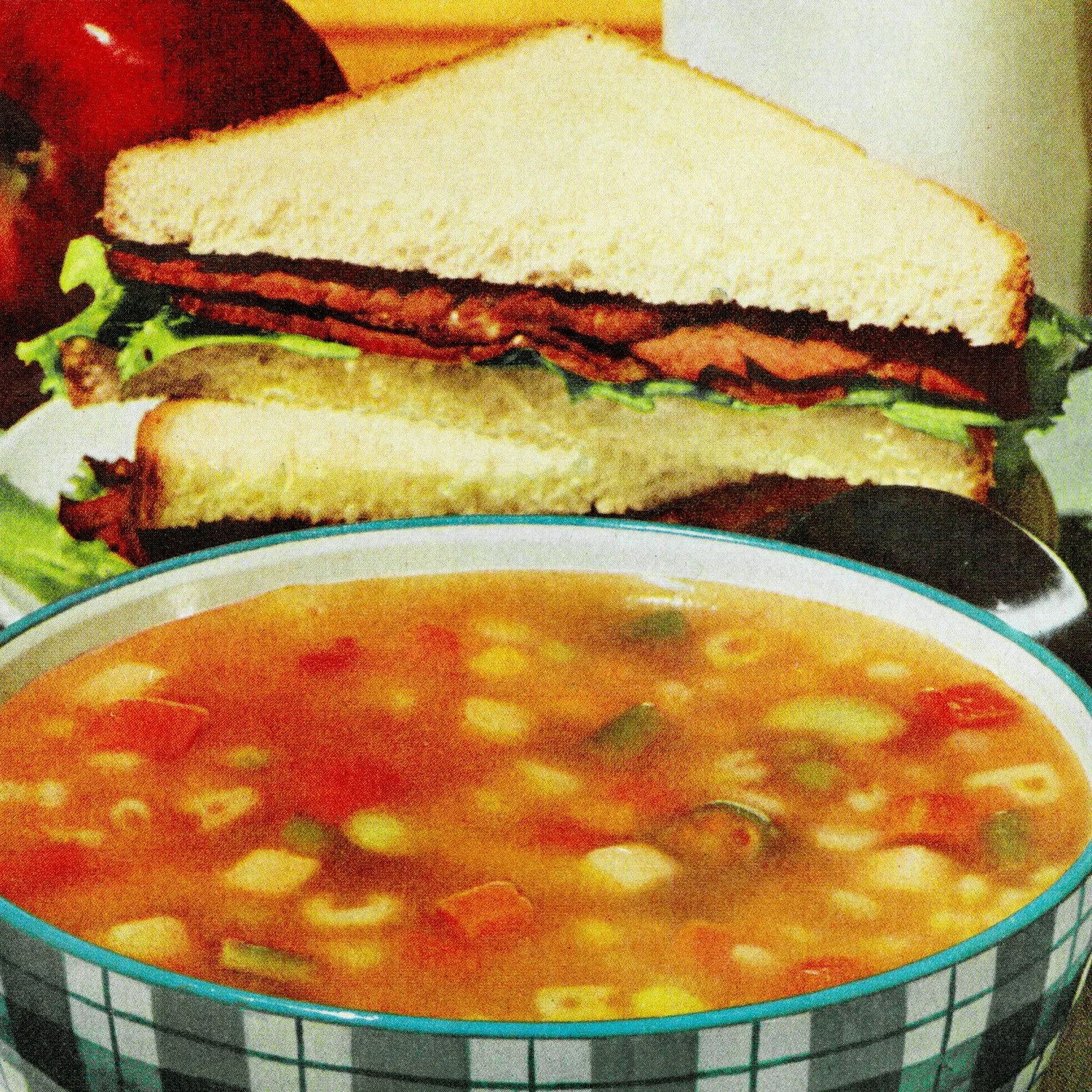 vintage photo of a sandwich