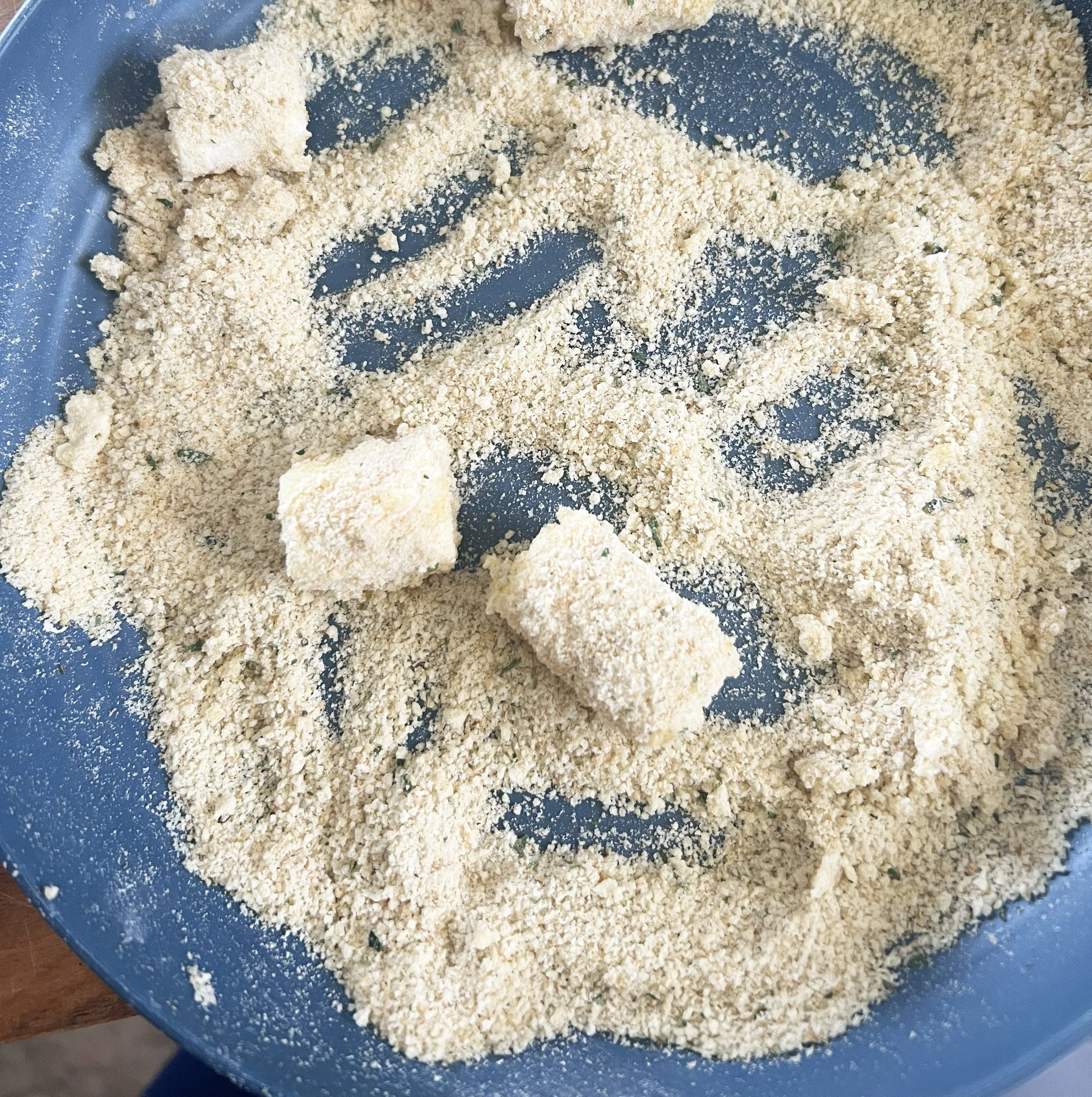 cheese and bread crumbs