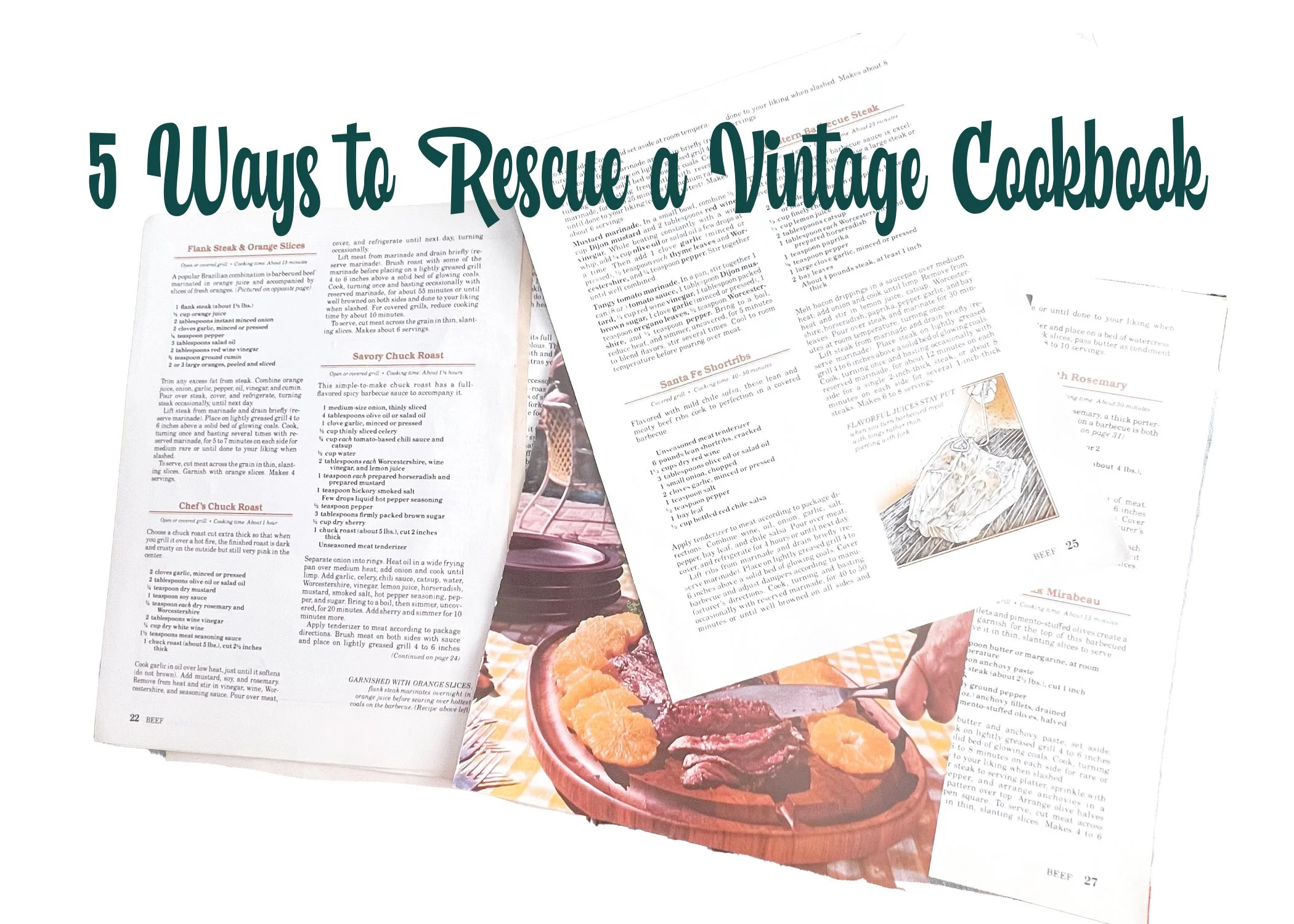 5 Ways to Save a Vintage Cookbook That's Falling Apart