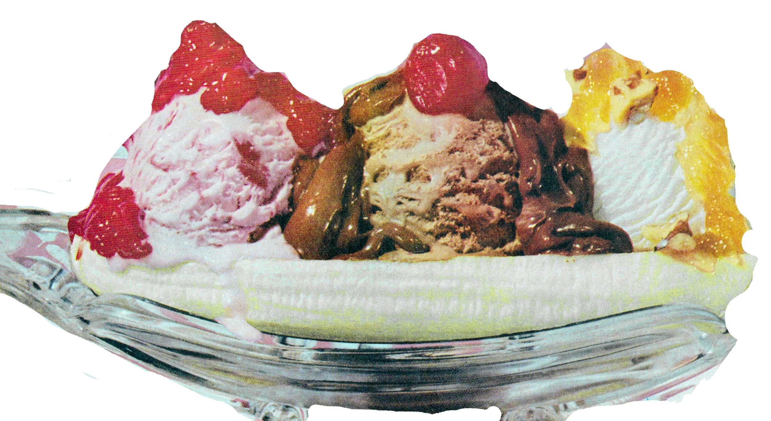 vintage banana split recipe