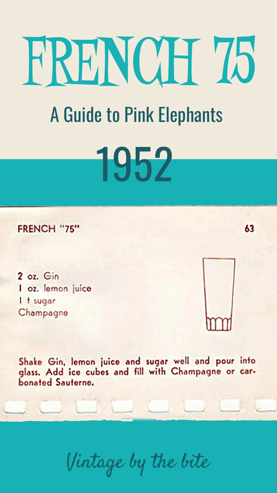 French 75/1952/A guide to pink elephants/Personal collection