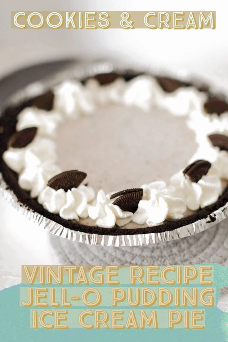 Easy Jello Ice Cream Pie — Vintage By The Bite — vintage by the bite