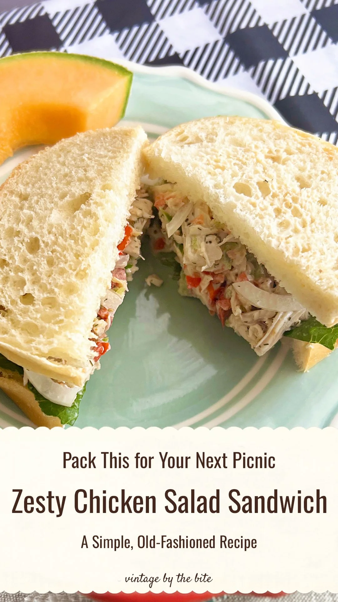 picnic style chicken salad sandwich