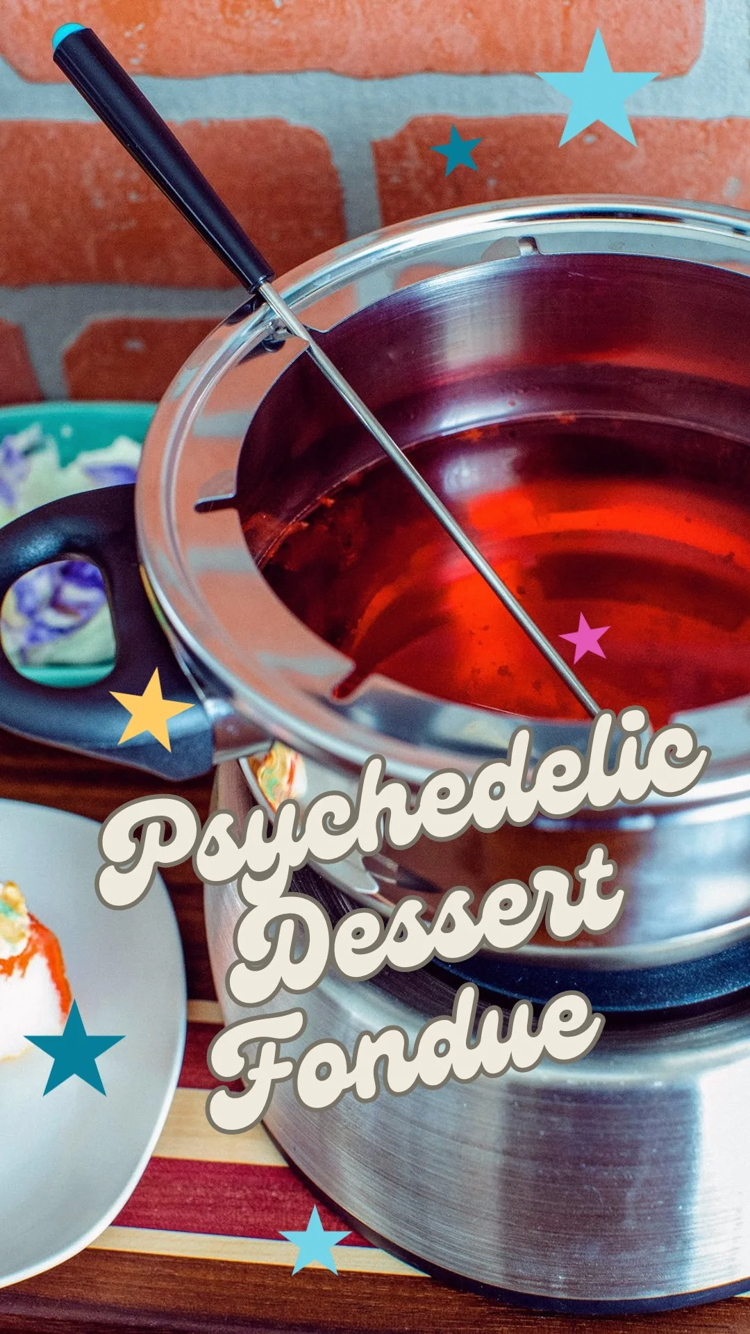 pinterest psychedelic dessert fondue