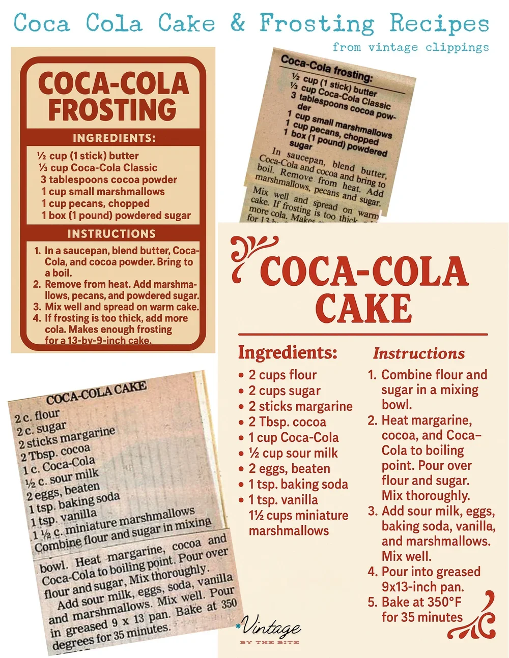 Coca Cola Cake and Frosting from public clippings