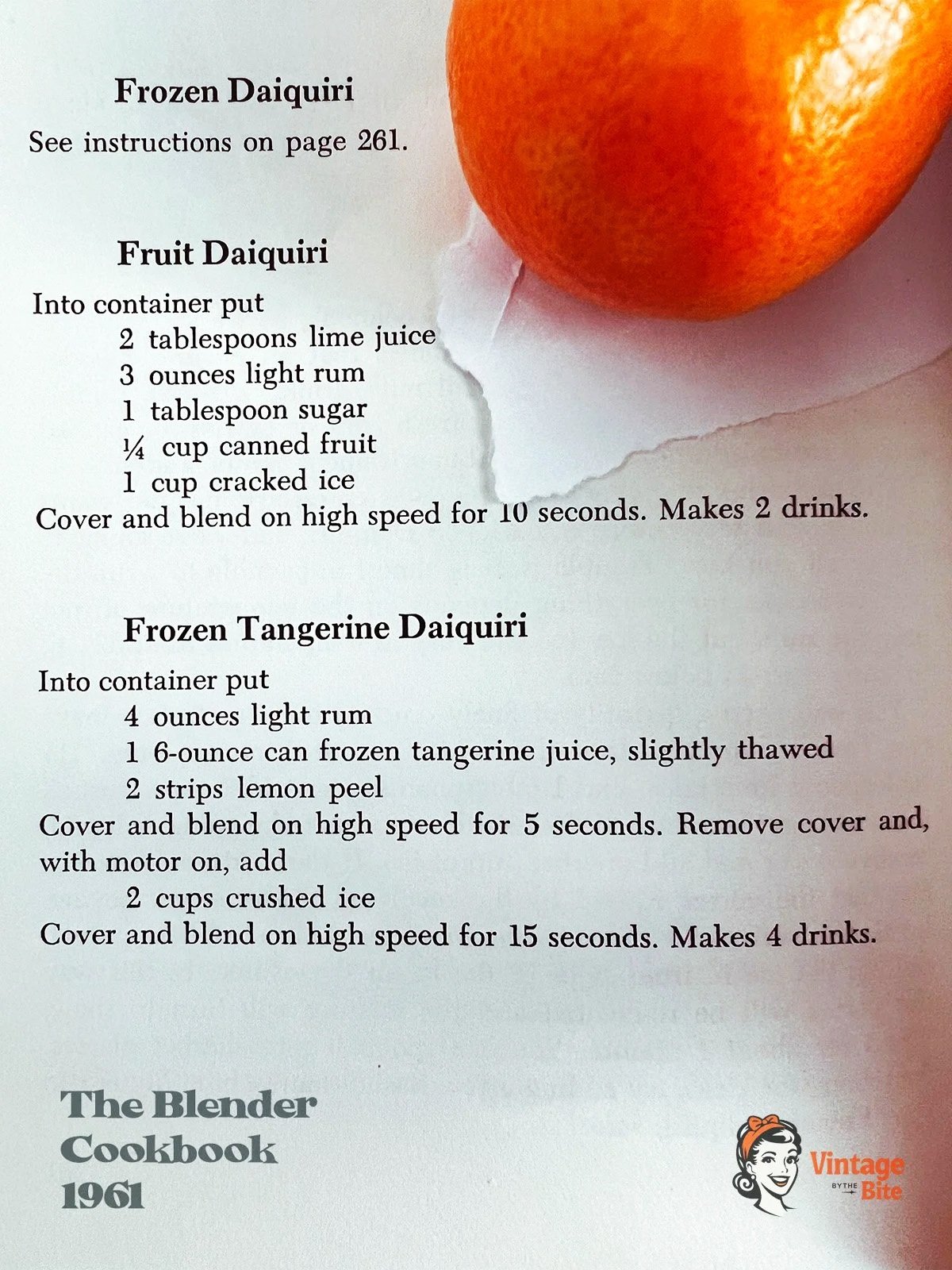 1960s frozen daiquiri recipes