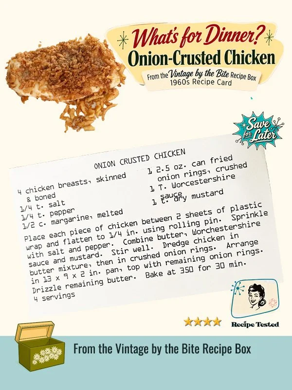 union crusted chicken recipe 1960s