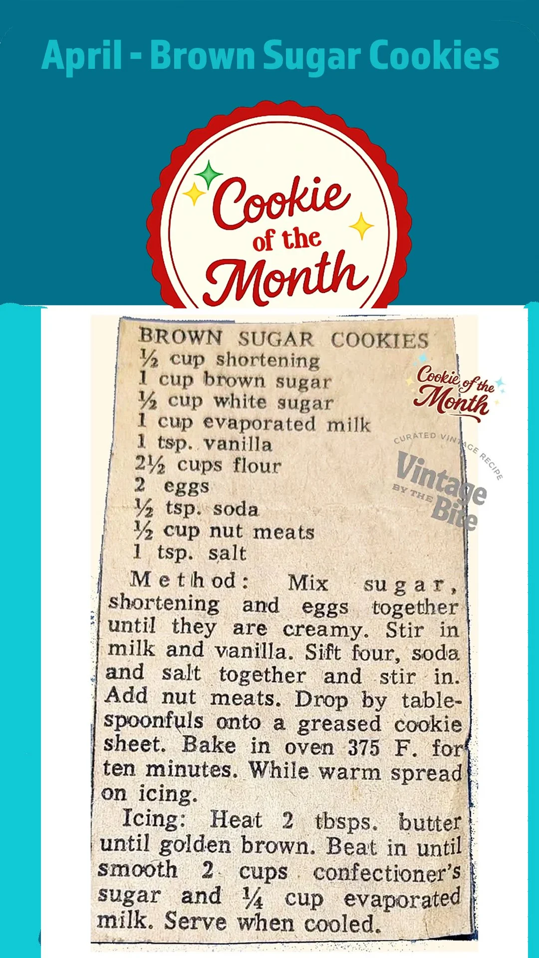april brown sugar cookies