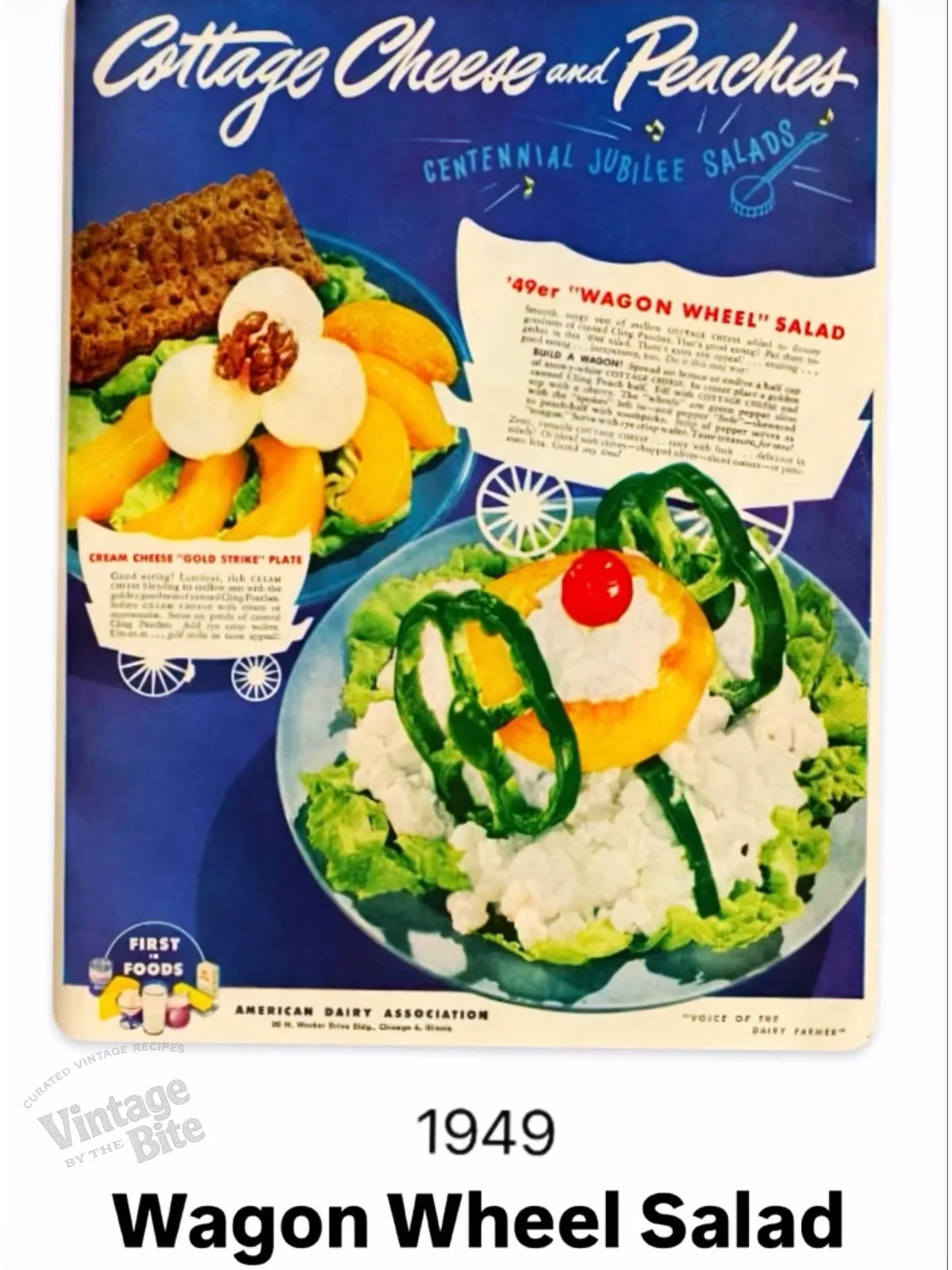 wagon wheel salad 1949