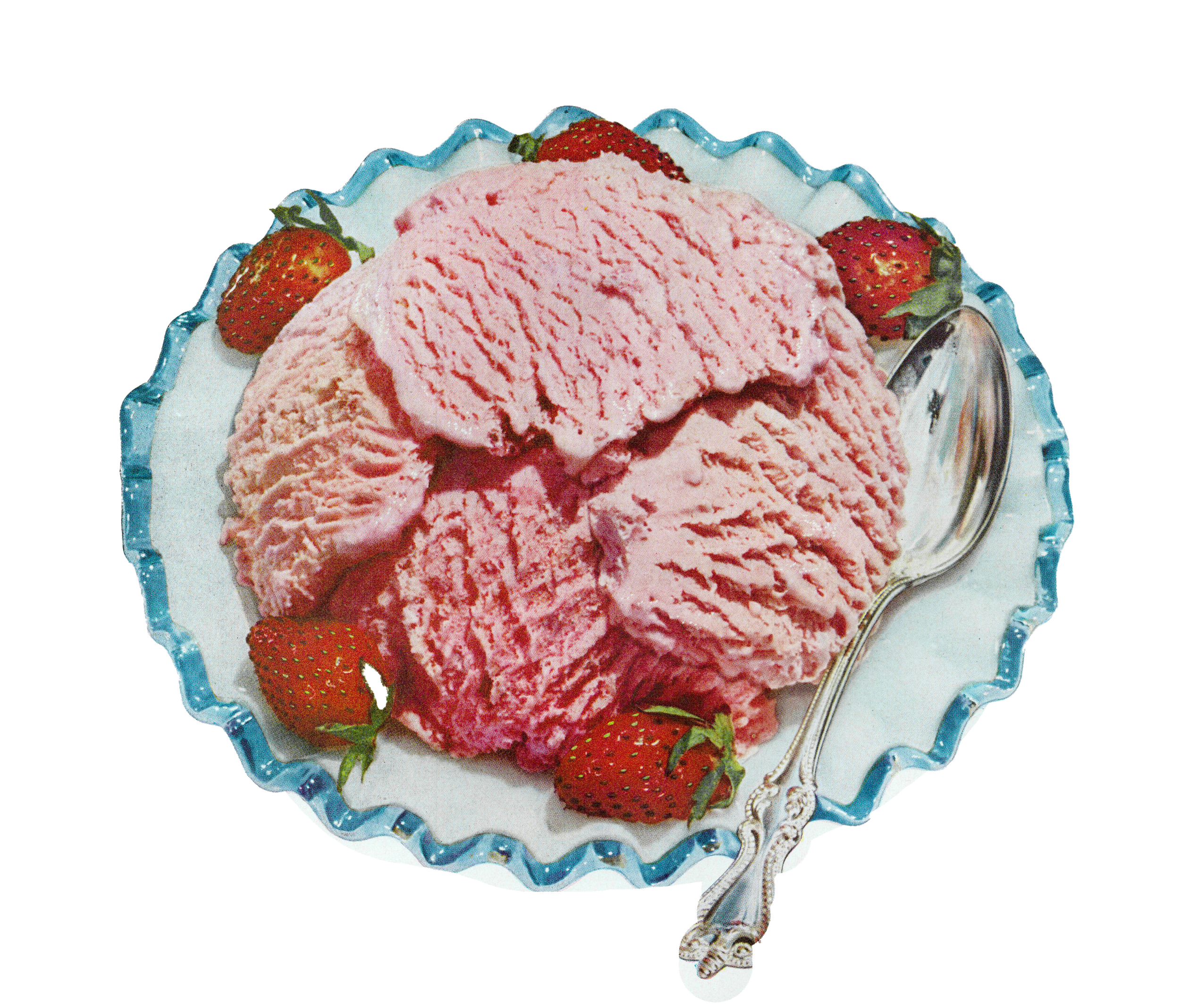 vintage bowl of ice cream