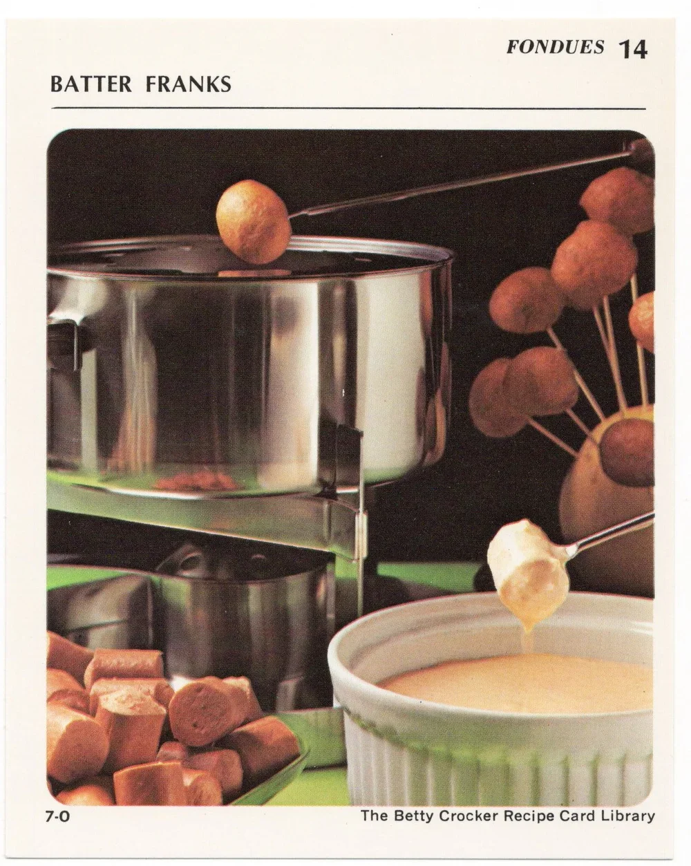 betty crocker battered franks fondue/personal collection