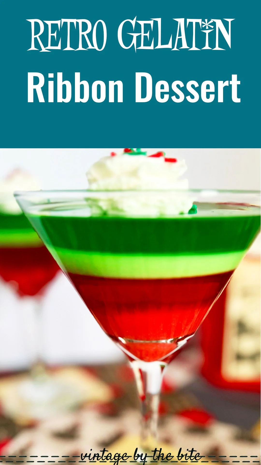 retro gelatin dessert for two