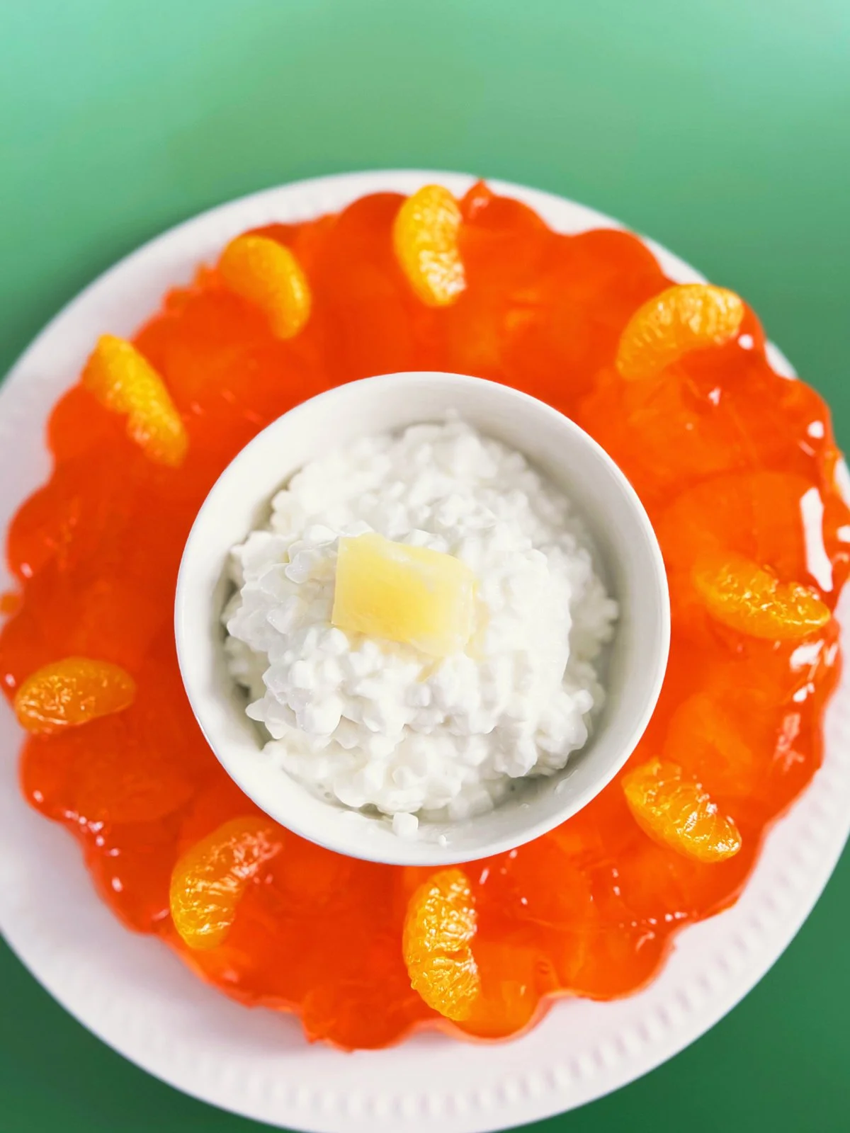 orange pineapple vintage style salad