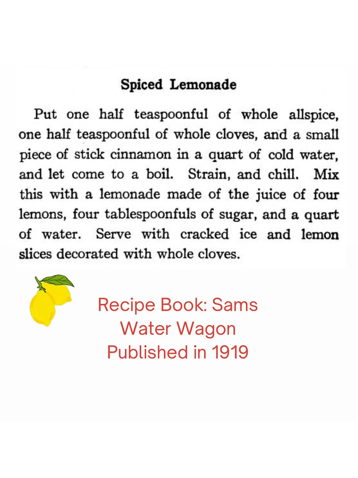 Spiced Lemonade