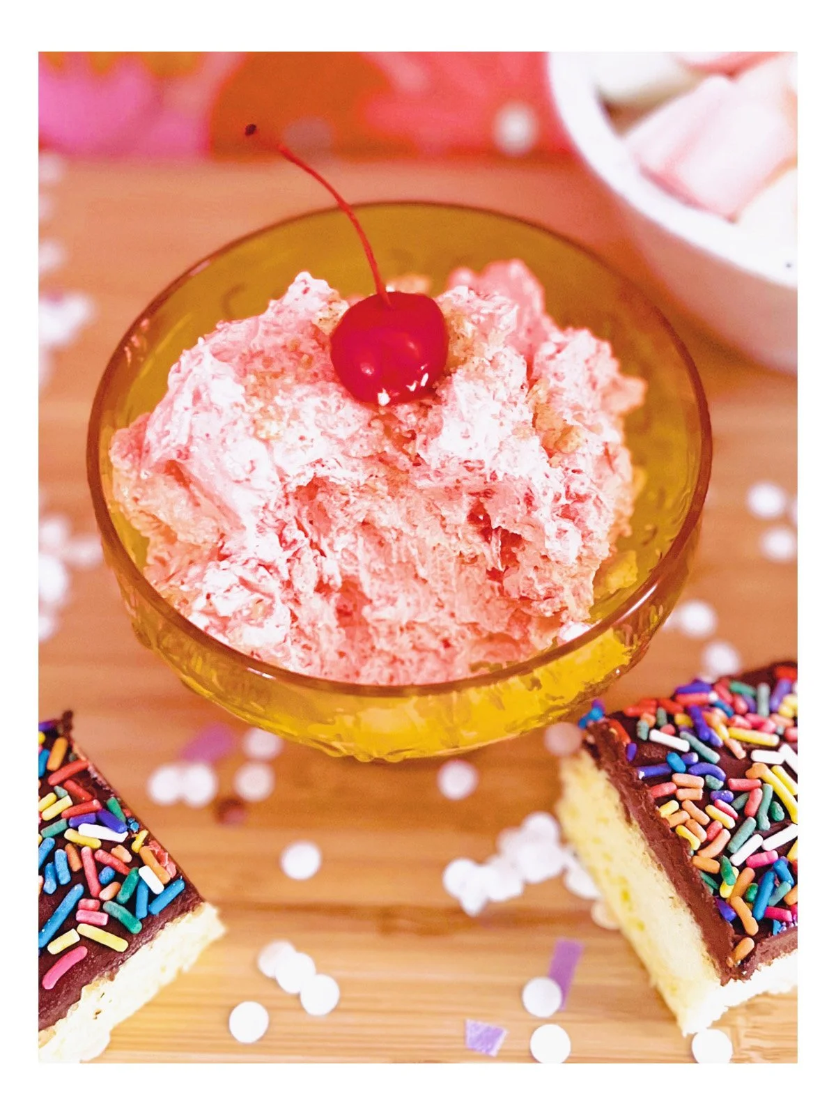 maraschino Cherry Cheesecake Fluff