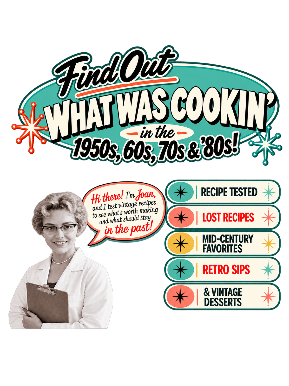 joan and what was cookin in the 50s 60s 70's and 80s