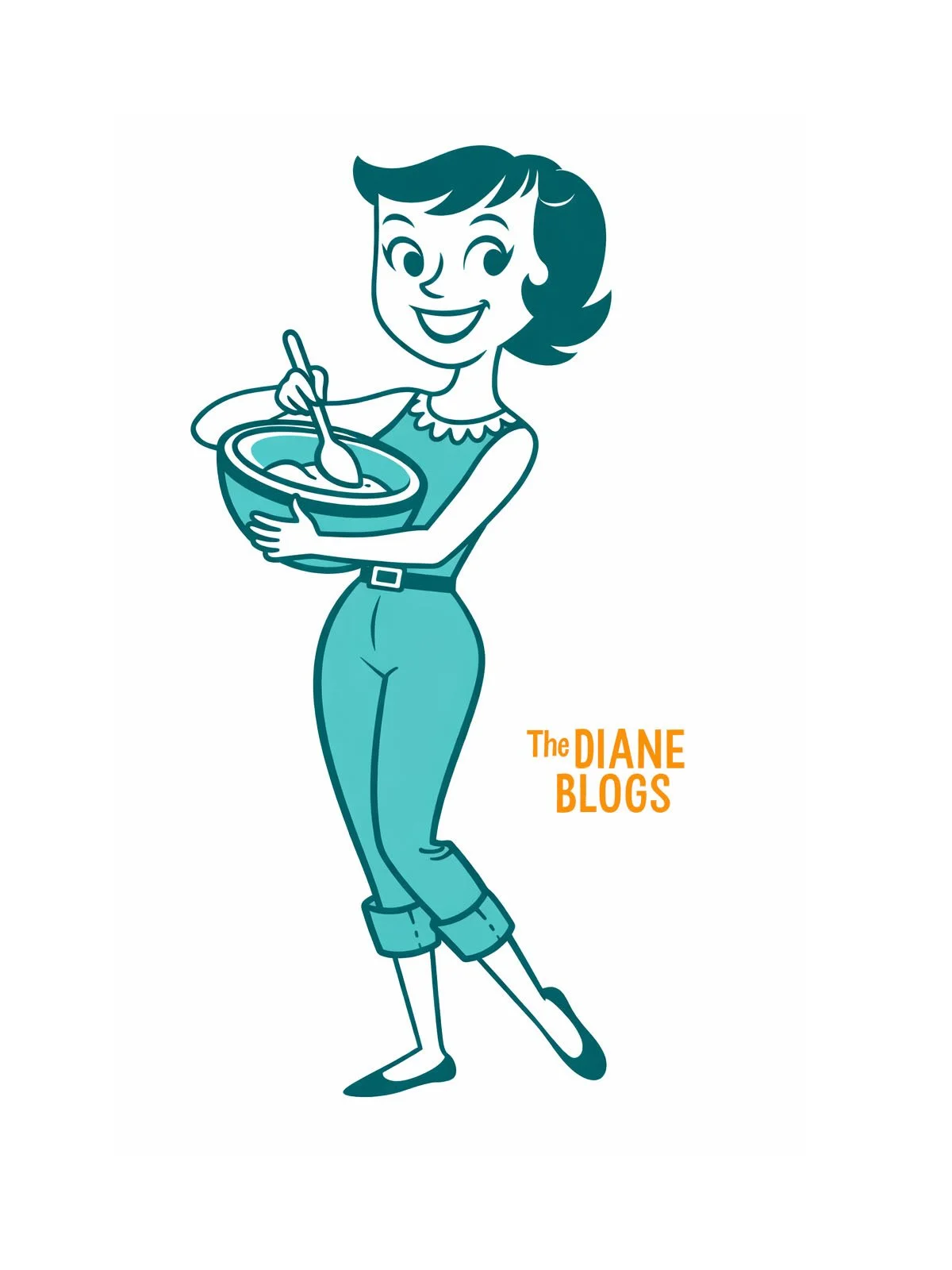 diane with a spoon and a bowl