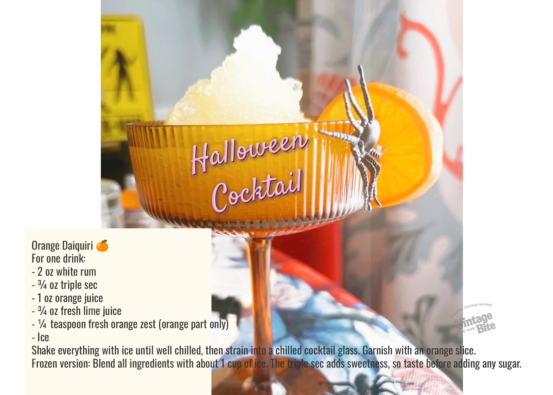 original - orange daiquiri halloween recipe