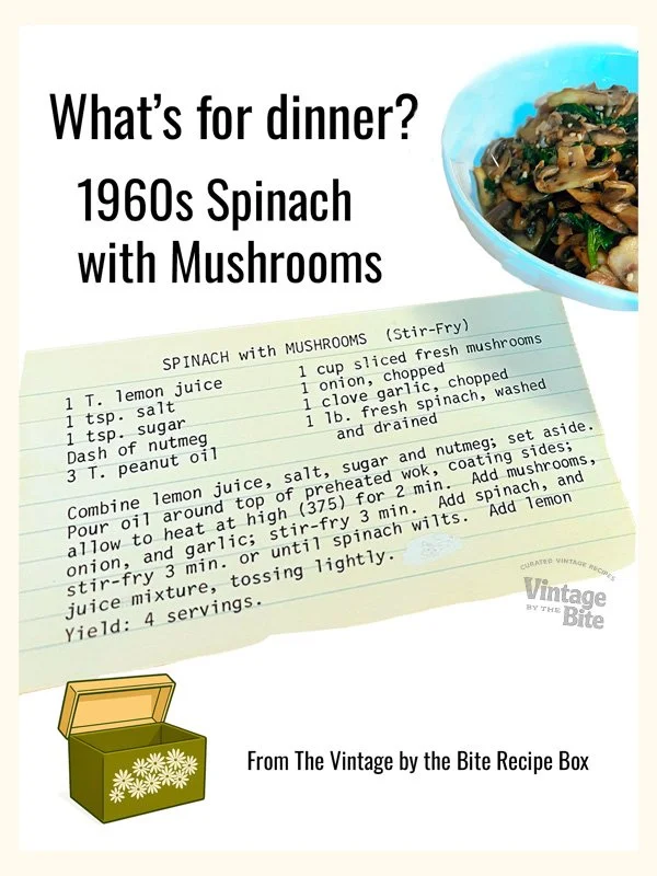 spinach and mushroom dish - no link