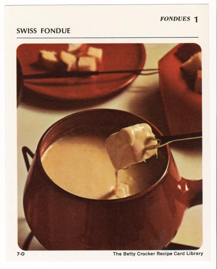 betty crocker swiss cheese fondue/personal collection
