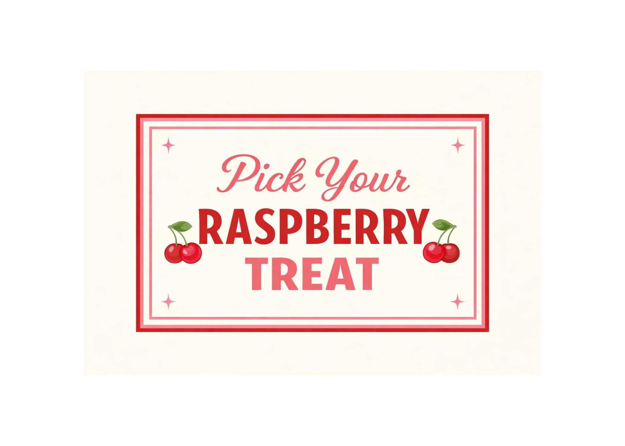 raspberry treat banner