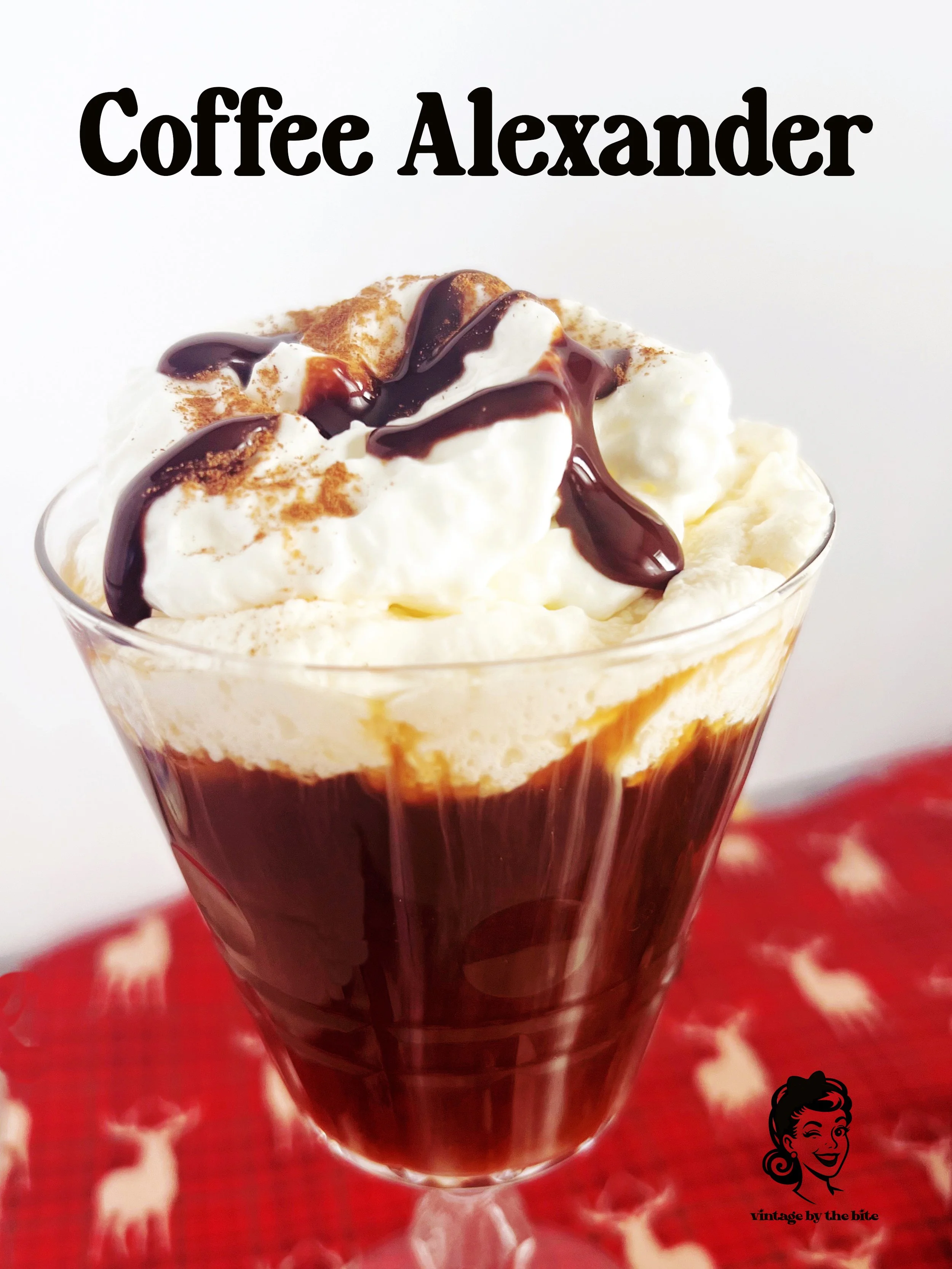 coffee alexander in a glass