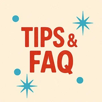 Tips for retro recipes/frequently asked questions