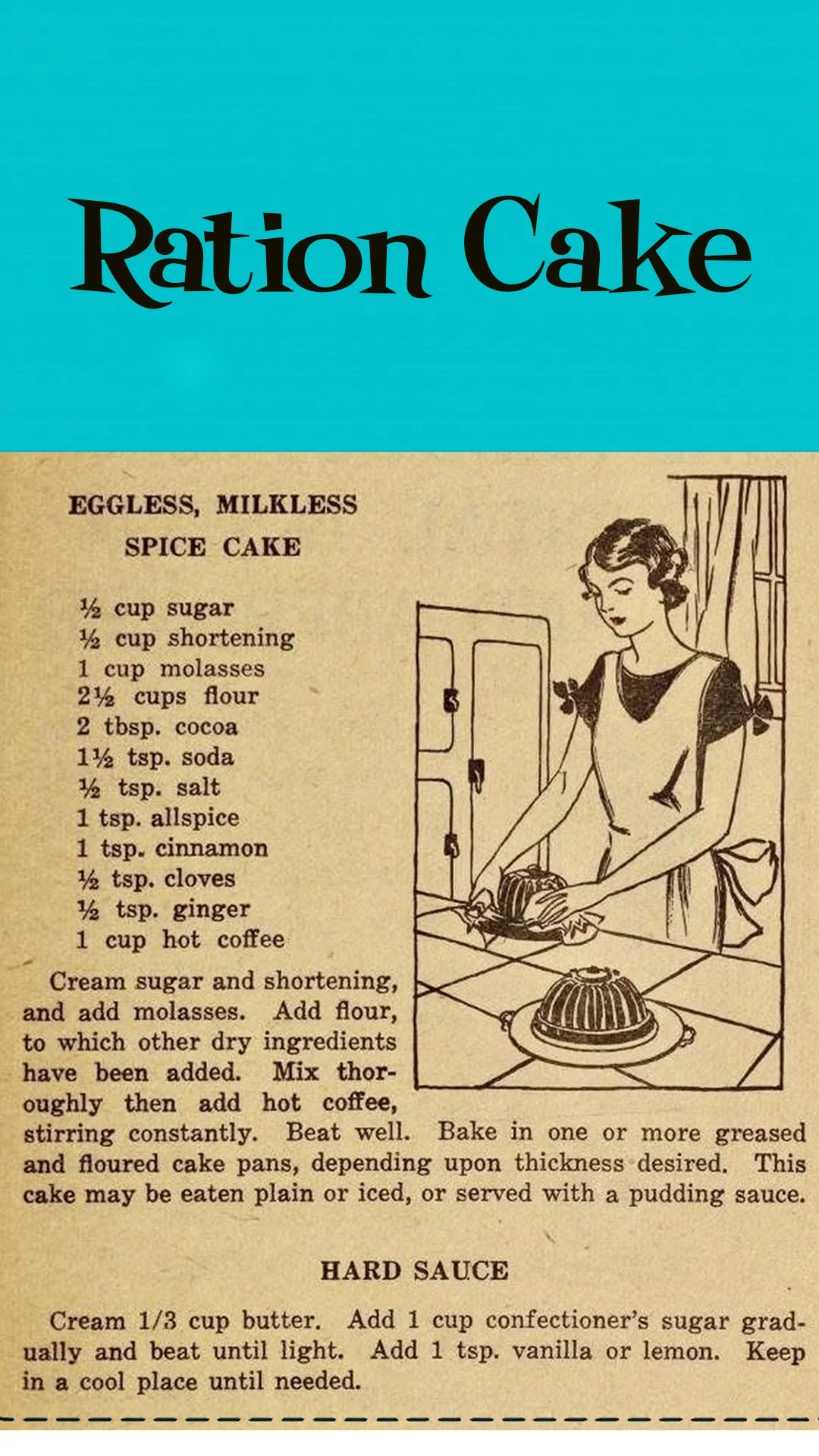 Ration Spice Cake/Public Recipe