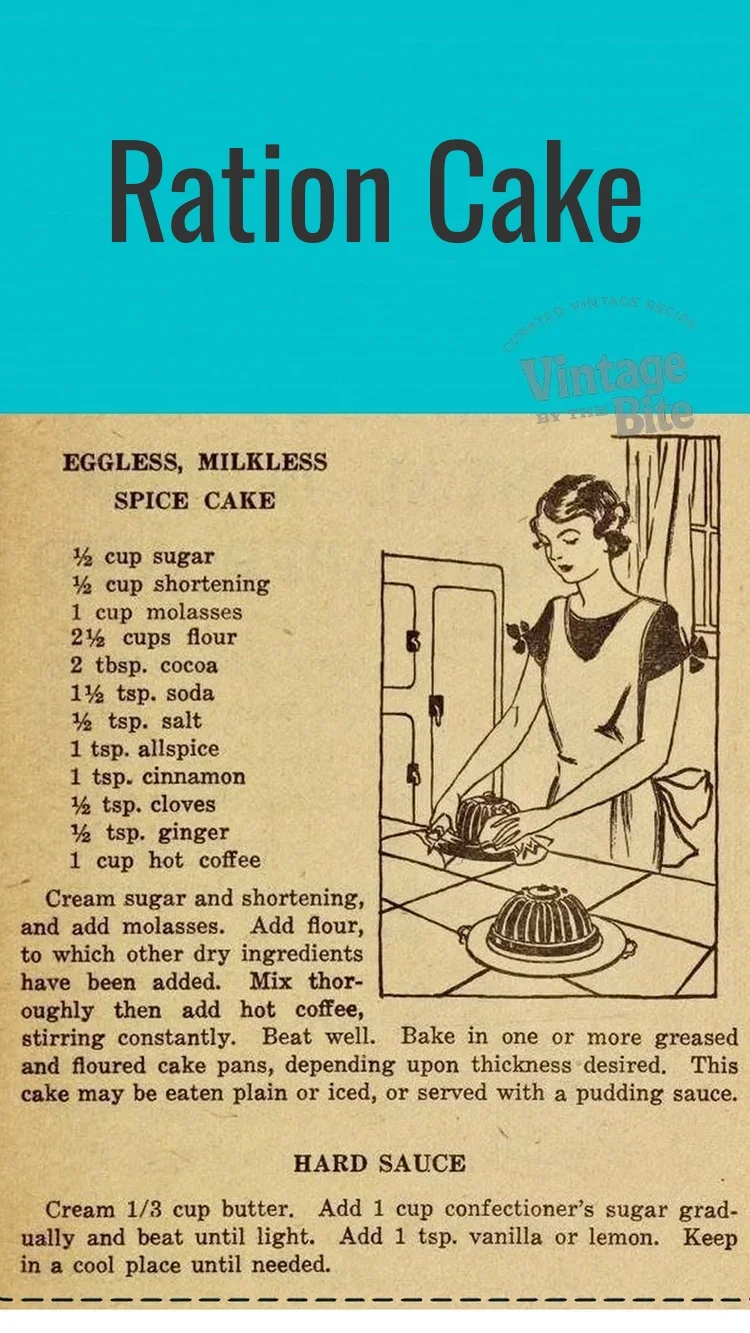 ration cake recipe - archive recipe