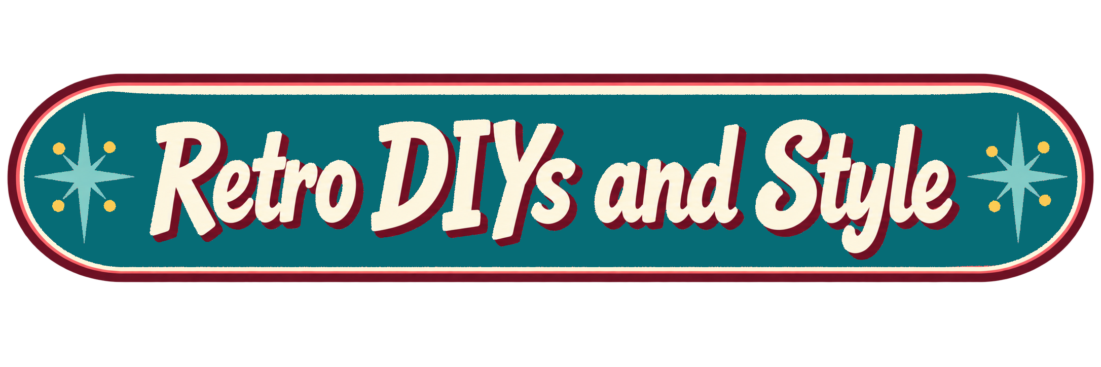 retro diy and style button