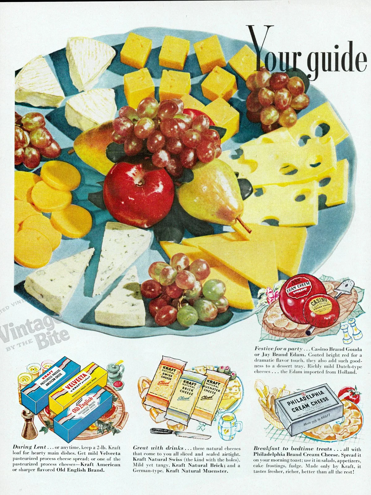 vintage - your guide - cheese plate/archive 