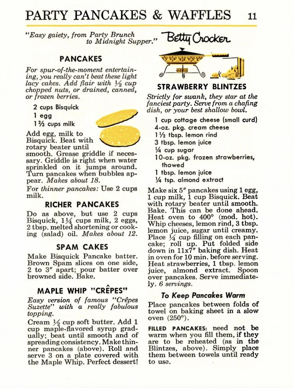 betty crocker pancakes