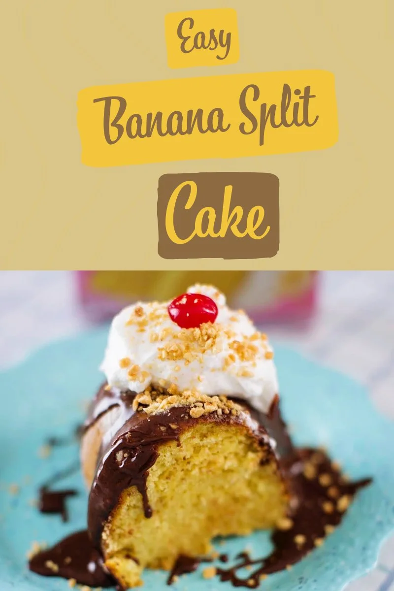banana split cake pin