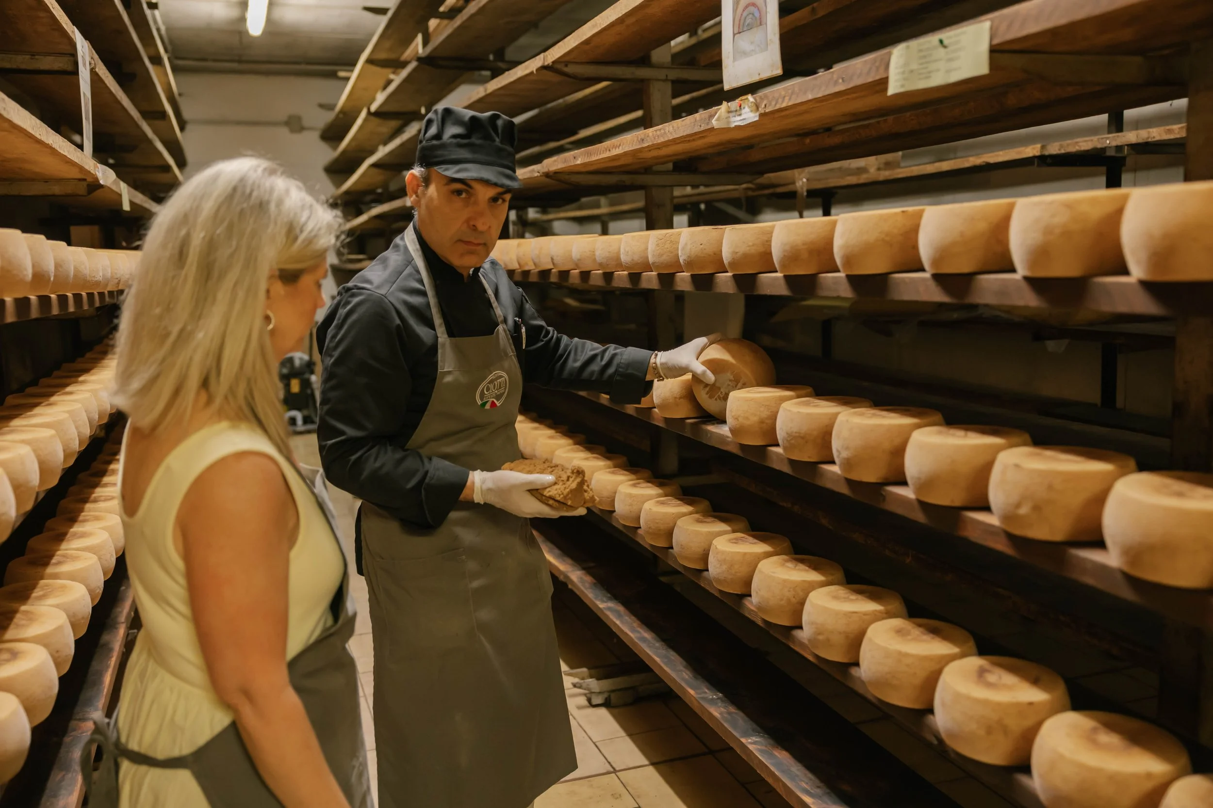 Umbria Italy Cheese Cave Tasting