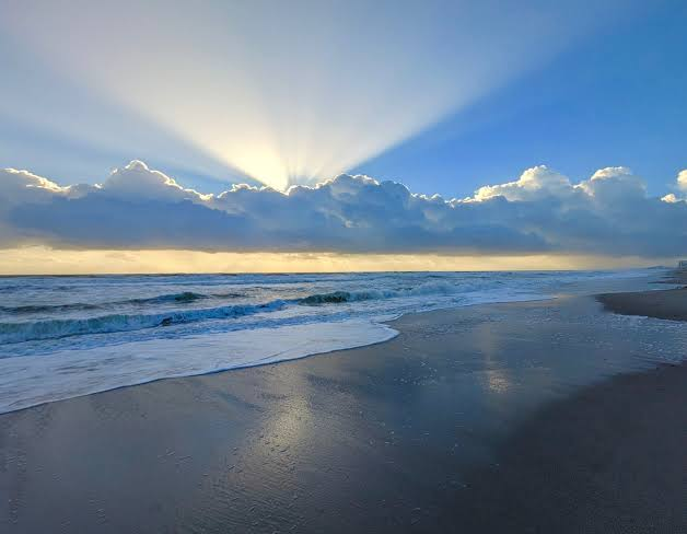 Sunrise at Pineda Beach near Patrick Space Force Base in Brevard County, Florida