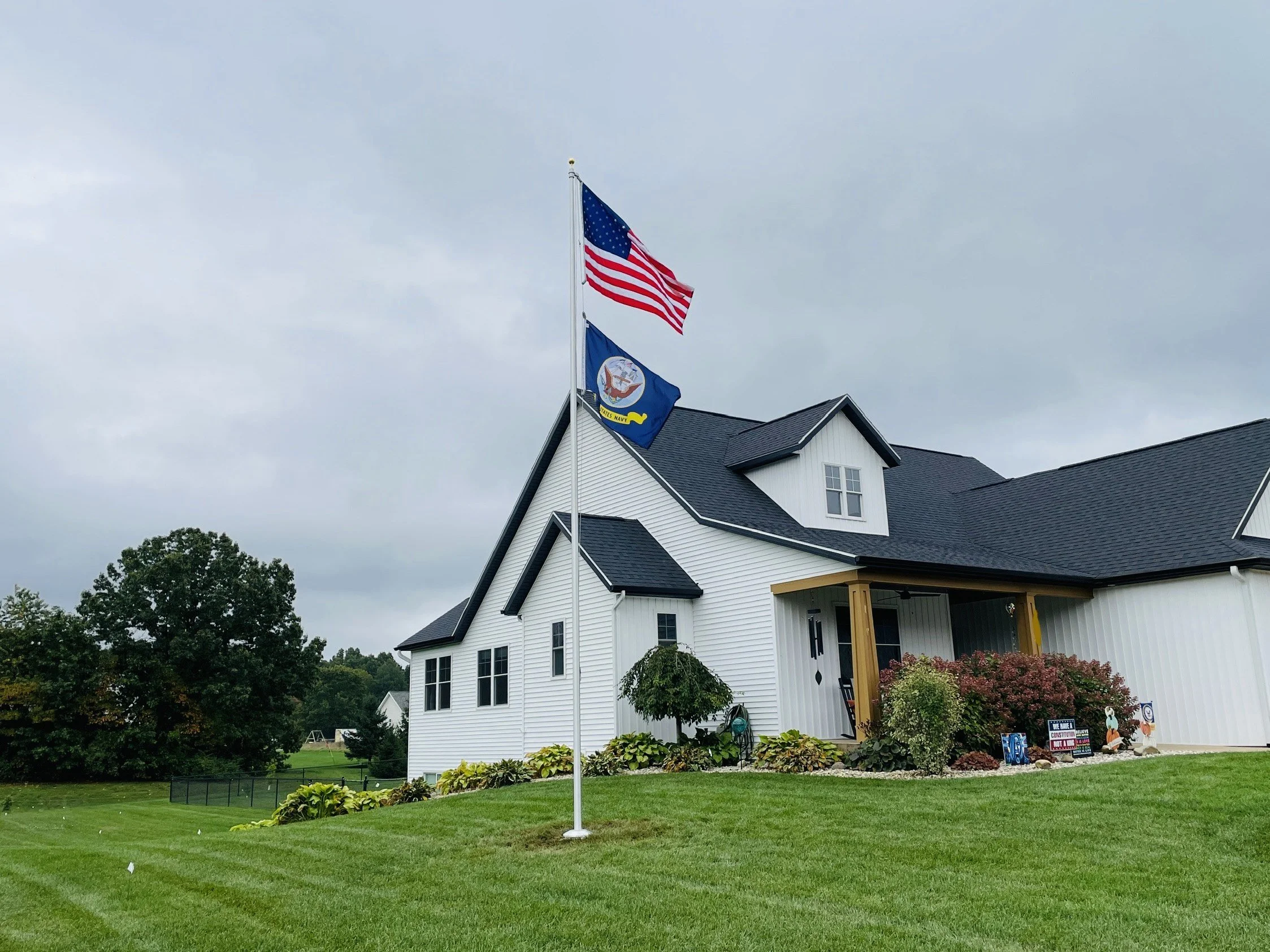 Residential Flagpole Install