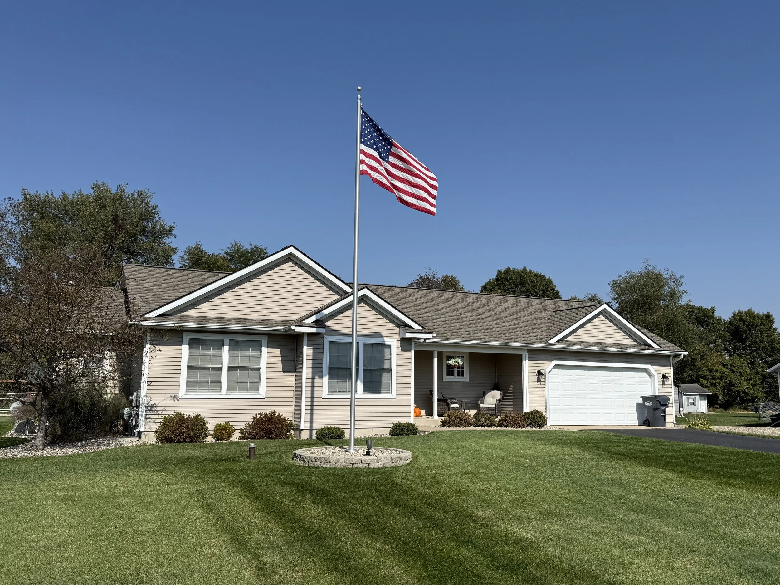 25' Residential Flagpole Installation