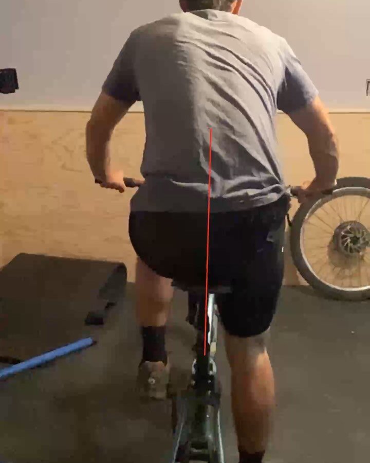 Do your hips look like this while climbing uphill? 🤔
-
Excessive lateral pelvic drop (video 1) can put a damper on your ride causing back pain, saddle sores, and pedaling inefficiency, etc. We want to find a saddle and cleat position that stabilizes