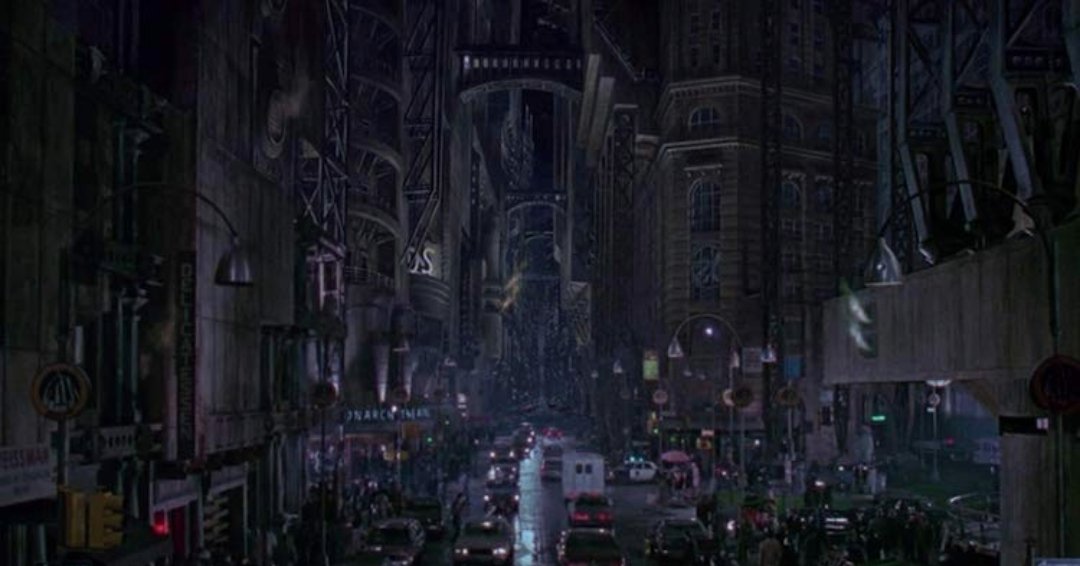Did you know that the towering, brooding structures of Gotham City were often models no taller than a person? 🏙️🦇 Crafted with visionary director Tim Burton's dark, whimsical touch, Gotham was brought to life through a blend of groundbreaking model