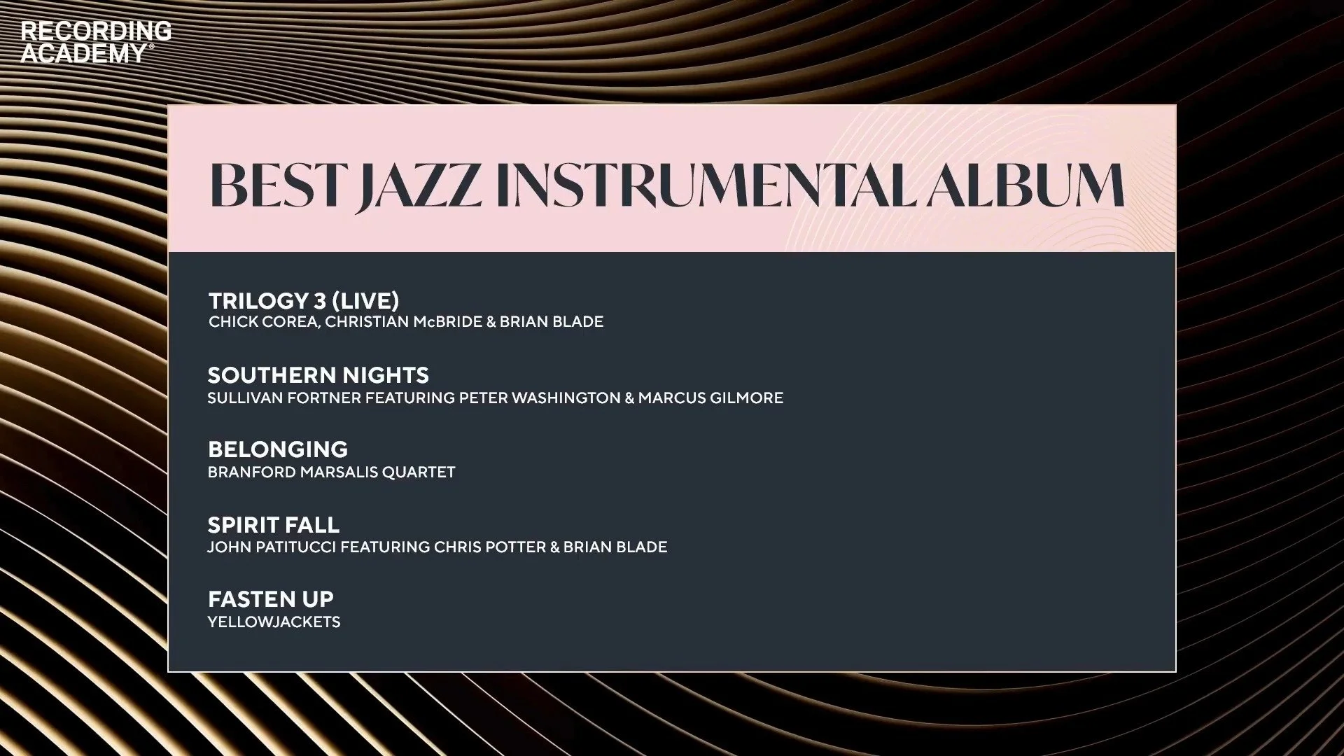 🚨 CONGRATULATIONS 🚨

@the8bitbigband just received TWO GRAMMY NOMINATIONS 2026! 🎷🏆

🎵 Best Large Jazz Ensemble Album &mdash; &ldquo;Orchestrator Emulator&rdquo;

🎵 Best Arrangement (Instrumental or A Cappella) &mdash; &ldquo;Super Mario Praise 