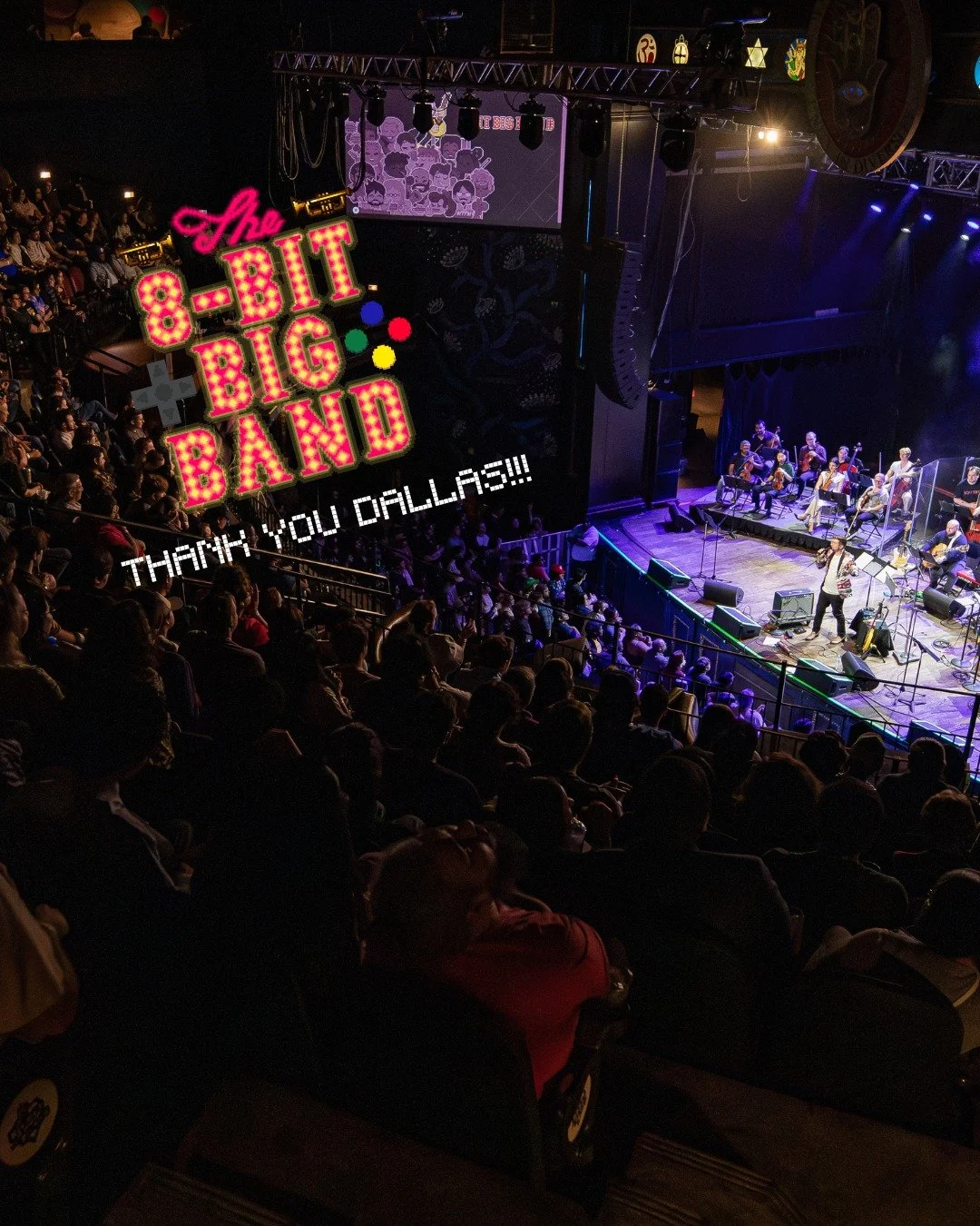 What a night Dallas!!!
 
Thank you for cheering, singing, and celebrating music with us.
 
📸 @livingproofimage
🎥 @laurynwiththe_y
 
#The8BitBigBand #videogamemusic
