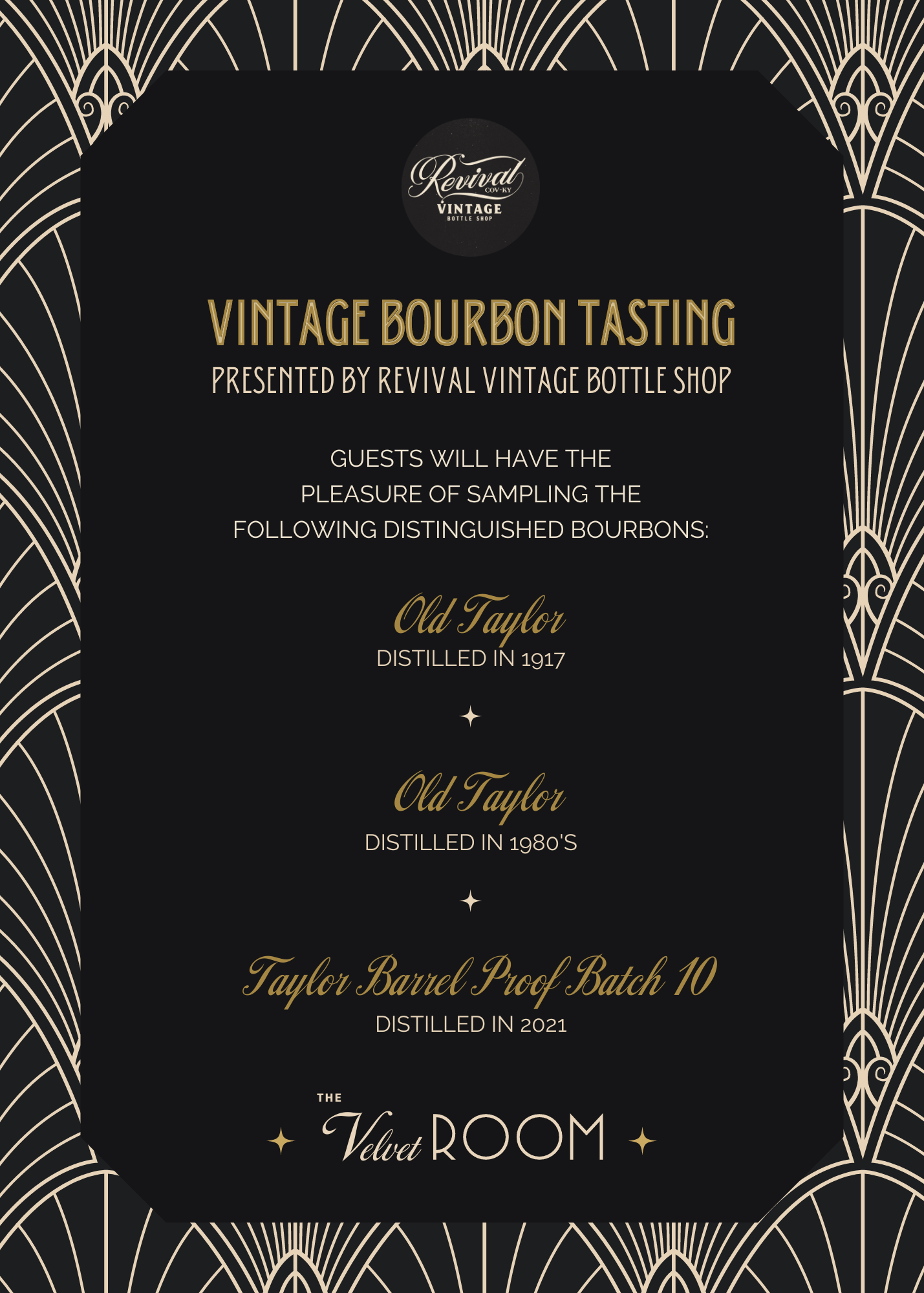 The Velvet Room - Menu Design