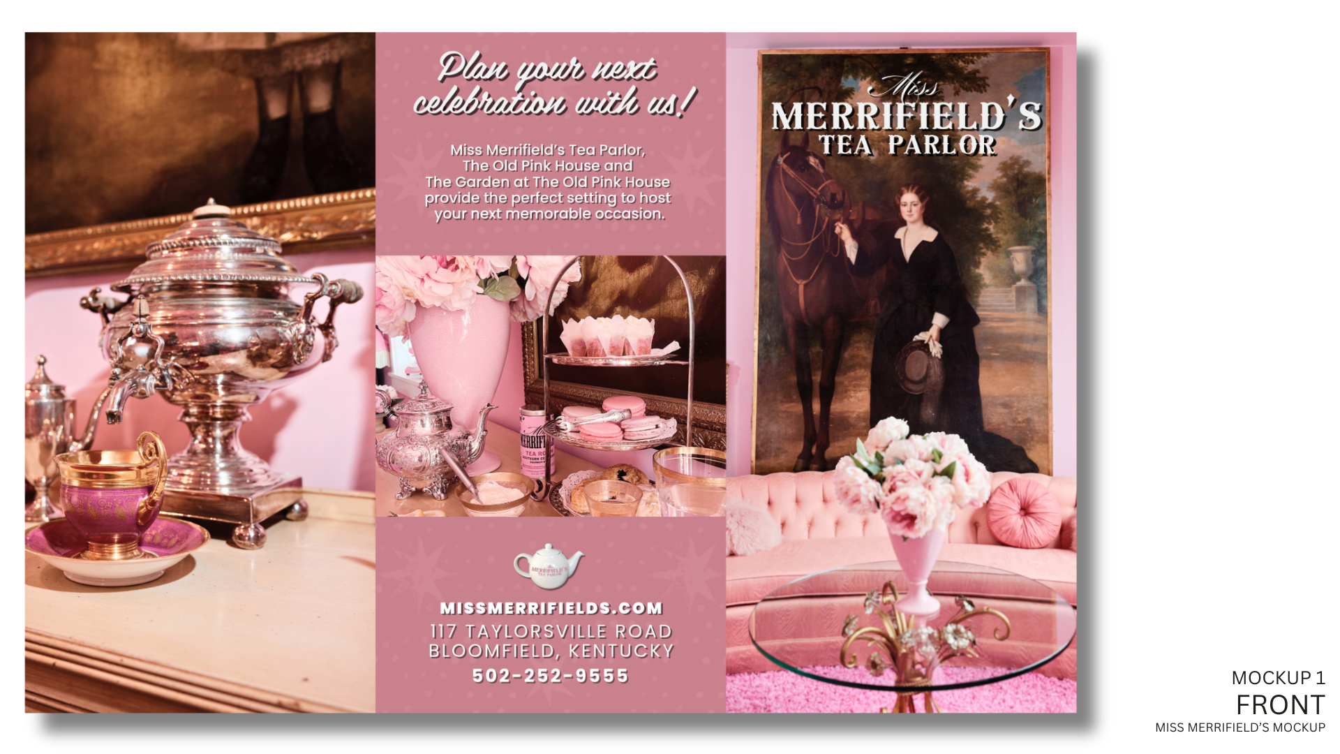 Miss Merrifield's Tea Parlor Brochure Design