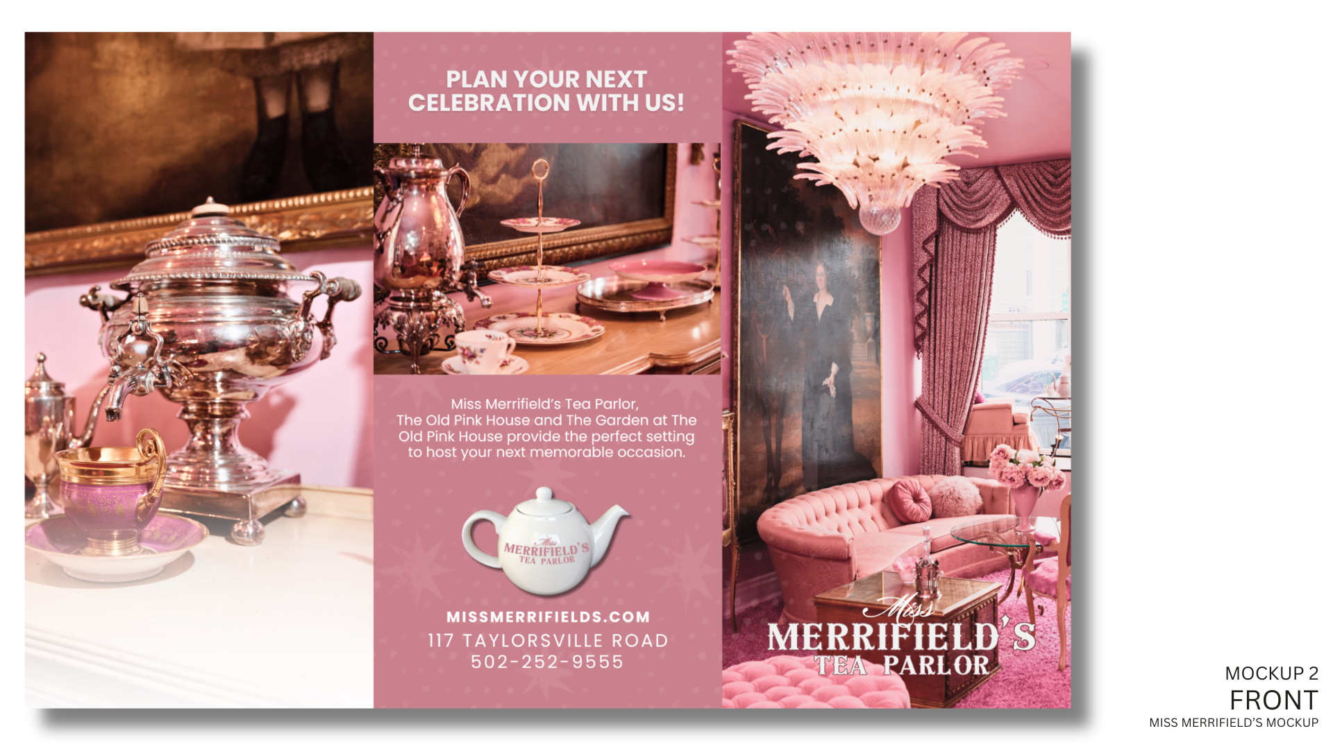 Miss Merrifield's Tea Parlor Brochure Design